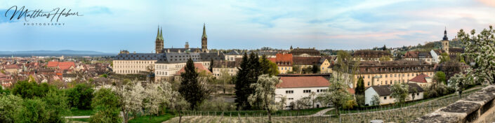 Panorama taken from Monastery Sant Michael Bamberg Germany huebner photography