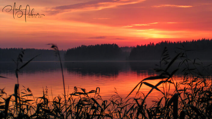 Red Evening muuttosaaret finland huebner photography heidi huebner vaihto art