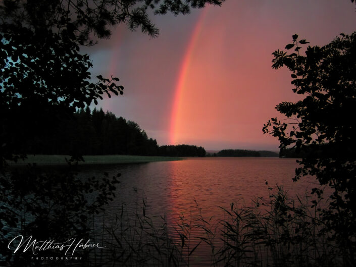 Red Rainbow Sunset muuttosaaret finland