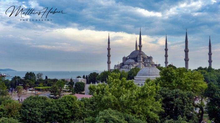 Panorama Sultan Ahmed Blue Mosque Istanbul Turkey huebner photography