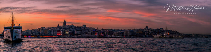 Panorama Sunset Istanbul Turkey huebner photography
