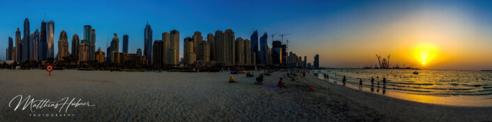 Sunset Dubai UAE huebner photography